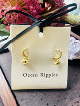 Load image into Gallery viewer, Evil Eye Huggie Earrings Gold Plated