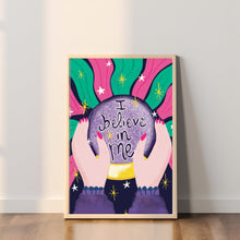 Load image into Gallery viewer, I believe in me A4 print
