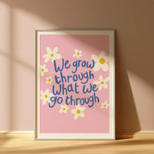 Load image into Gallery viewer, Inspirational Pink Daisy Print, Motivational A4 print