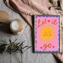 Load image into Gallery viewer, Let it go, Smiling sun A4 print