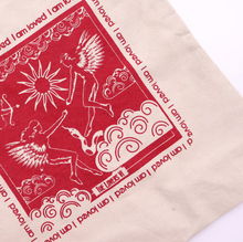Load image into Gallery viewer, Affirmation Cotton Canvas Tote Bag - I am loved