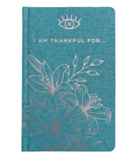 Load image into Gallery viewer, Turquoise & Silver Gratitude Journal - I am Thankful For