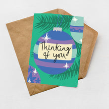 Load image into Gallery viewer, Thinking of you Christmas card