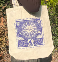 Load image into Gallery viewer, Affirmation Cotton Canvas Tote Bag - I am Bright- Sun

