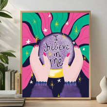 Load image into Gallery viewer, I believe in me A4 print

