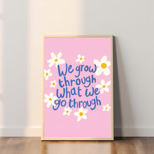 Load image into Gallery viewer, Inspirational Pink Daisy Print, Motivational A4 print

