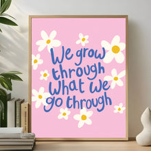 Load image into Gallery viewer, Inspirational Pink Daisy Print, Motivational A4 print
