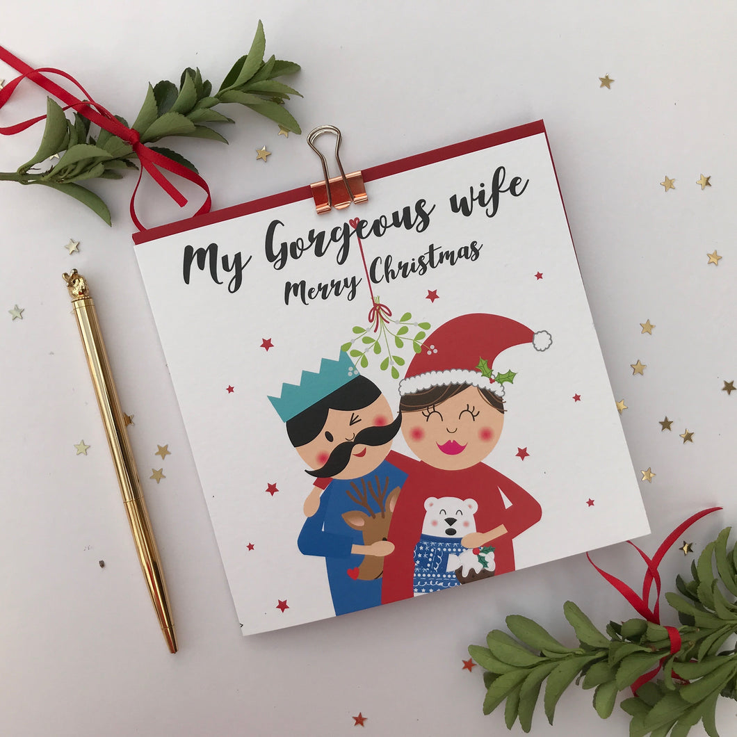 My gorgeous wife Christmas card