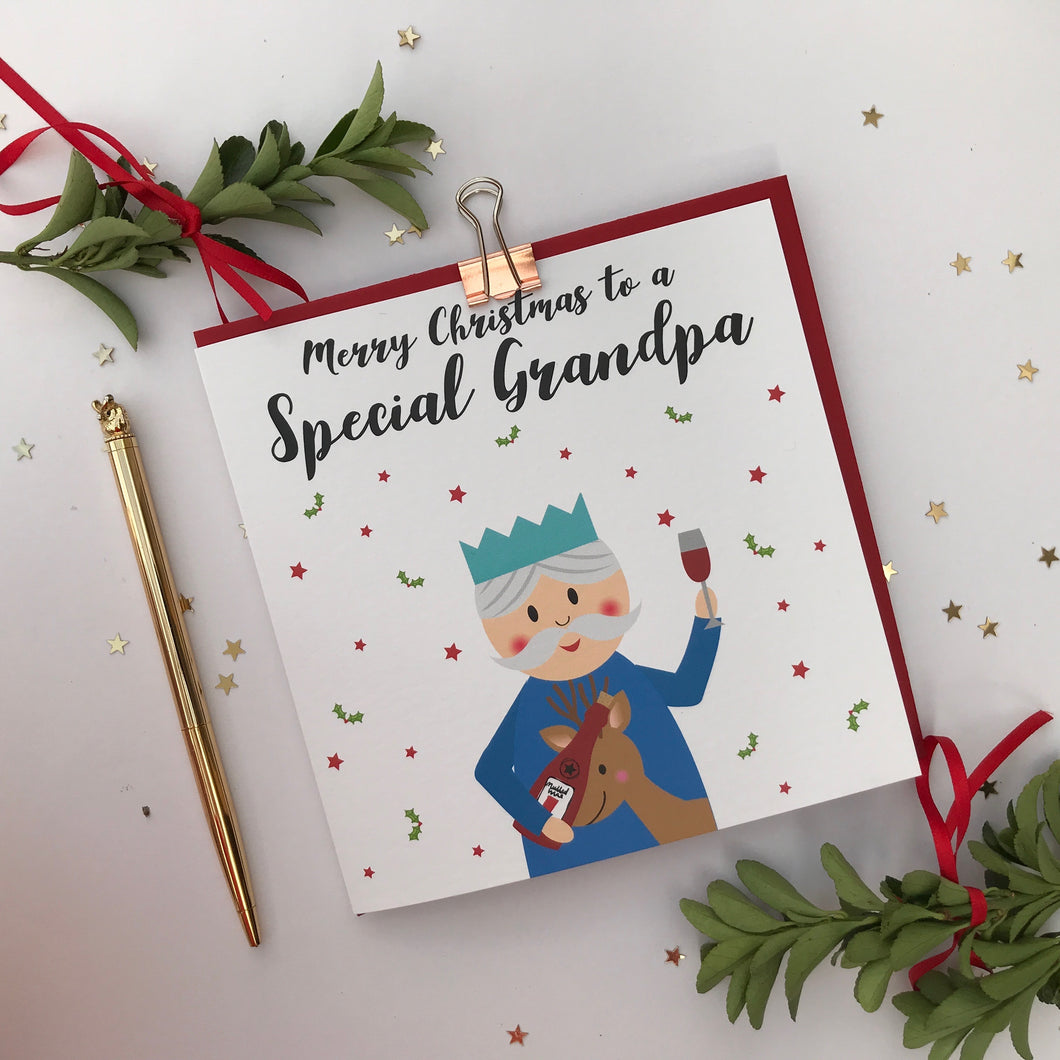 To a special Grandpa Christmas card