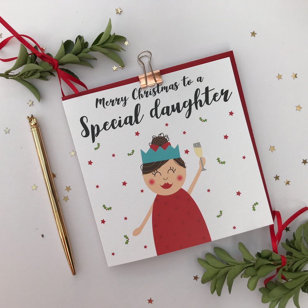 For a special daughter Christmas card