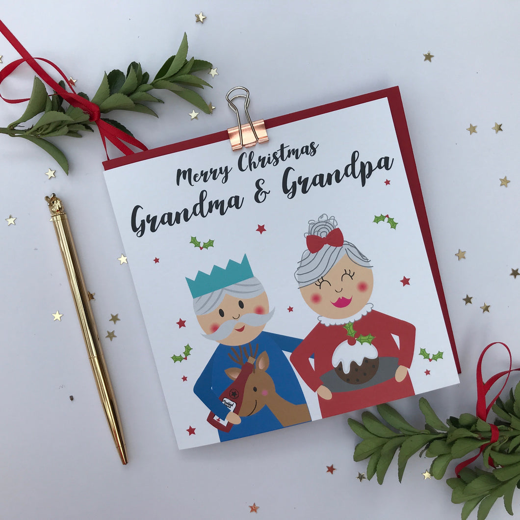 Grandma and Grandpa Christmas card
