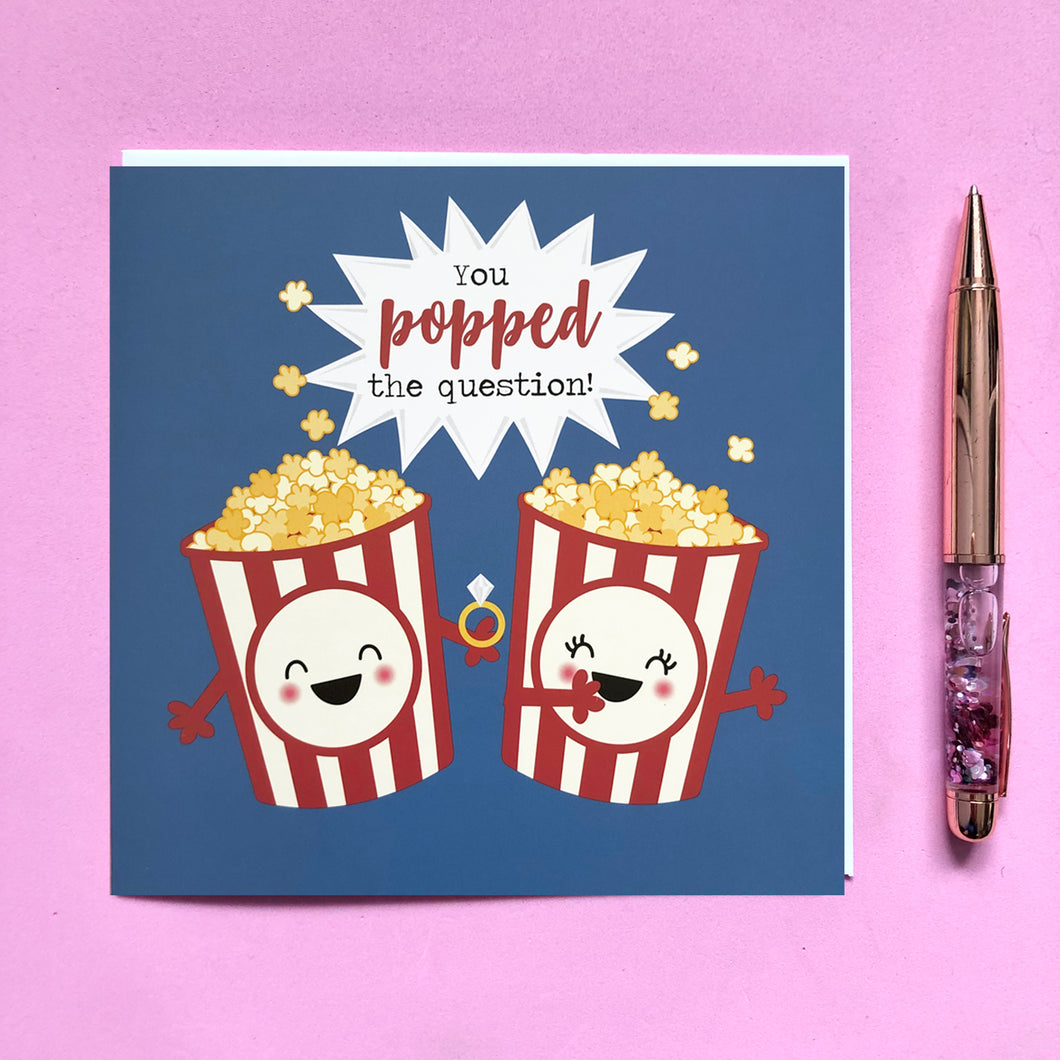 You popped the question engagement card