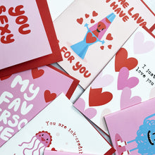 Load image into Gallery viewer, I love your face Valentine&#39;s Day card
