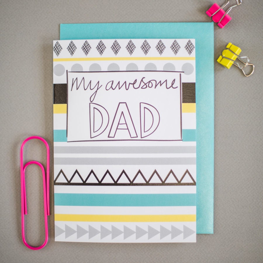 My awesome Dad card