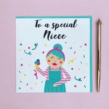 Load image into Gallery viewer, Niece Birthday card - To a special Niece

