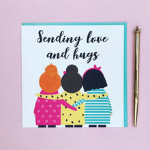Load image into Gallery viewer, Sending love and hugs card
