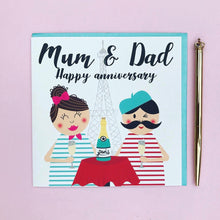 Load image into Gallery viewer, Mum and Dad anniversary card
