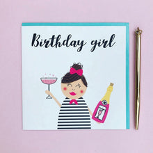 Load image into Gallery viewer, Birthday girl card
