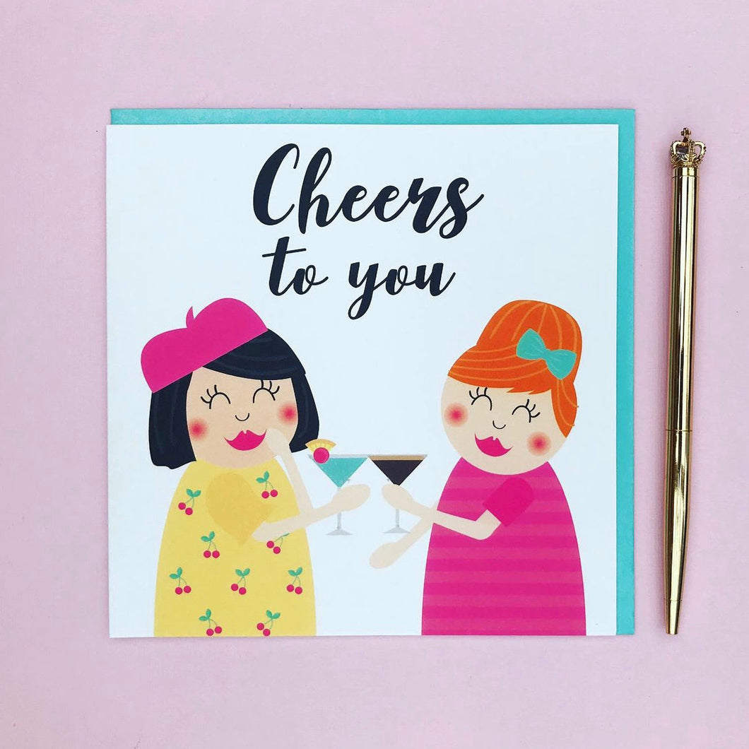 Cheers to you birthday card