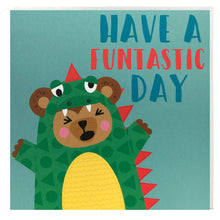 Load image into Gallery viewer, Have a funtastic day bear birthday card
