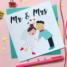 Load image into Gallery viewer, Mr and Mrs Wedding card
