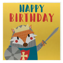 Load image into Gallery viewer, Happy birthday fox card
