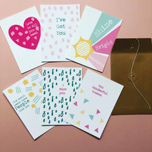 Load image into Gallery viewer, Positive kindness postcards set of 6
